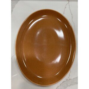 Russel Wright Casual Iroquois Platter Plate Ripe Apricot Oval 12" Mid Century Mo